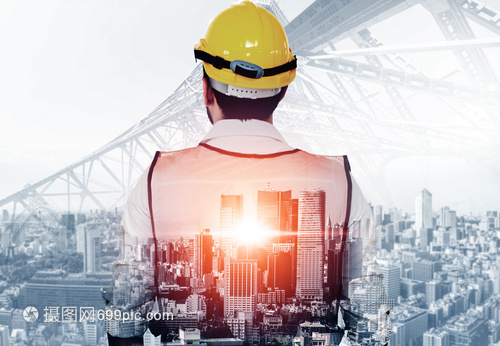 建筑工程師或從事現(xiàn)代設(shè)備技術(shù)的建筑工人